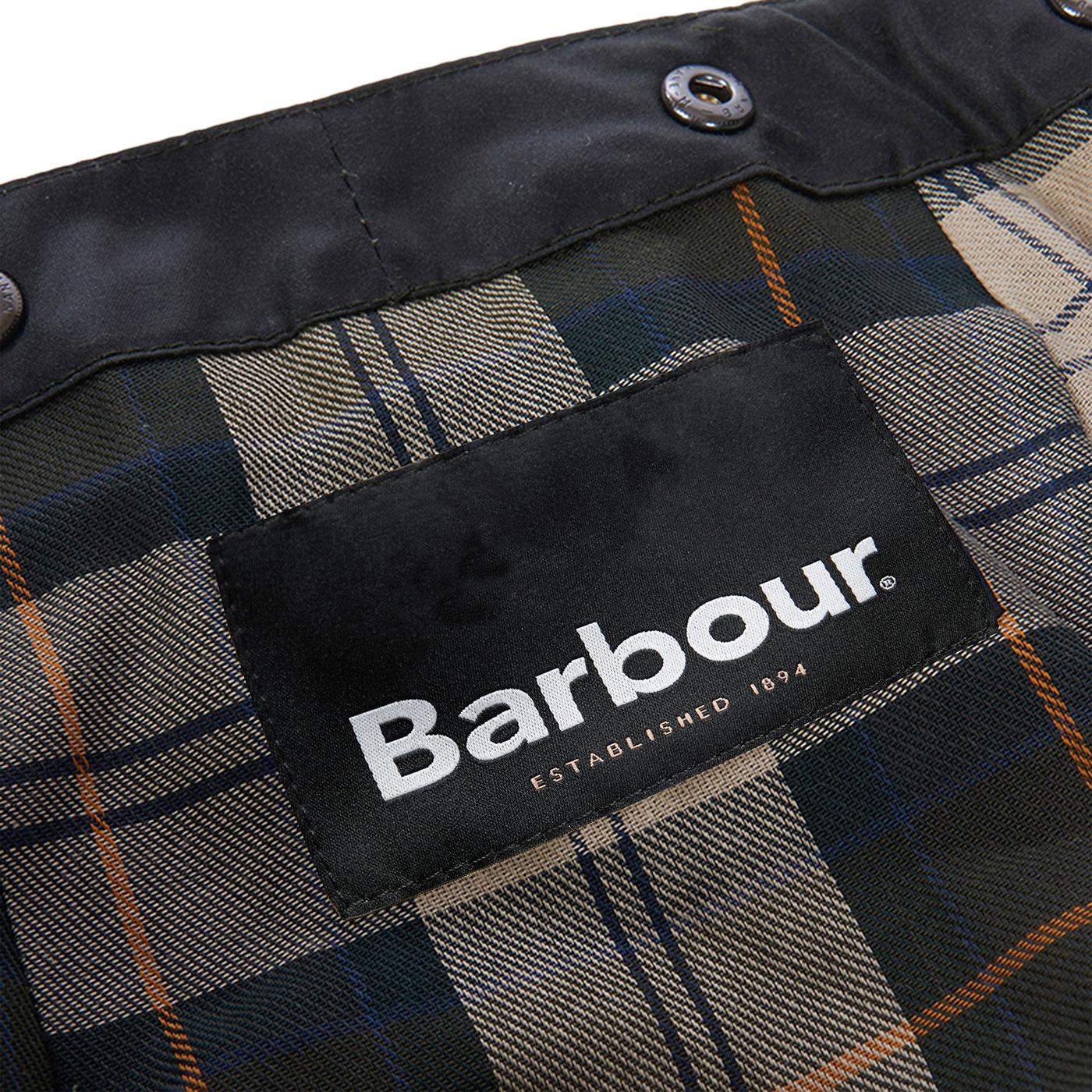 Waxed Olive Detachable Hood - Cappuccio Staccabaile Verde MHO0004-BK91-GREEN . BARBOUR 