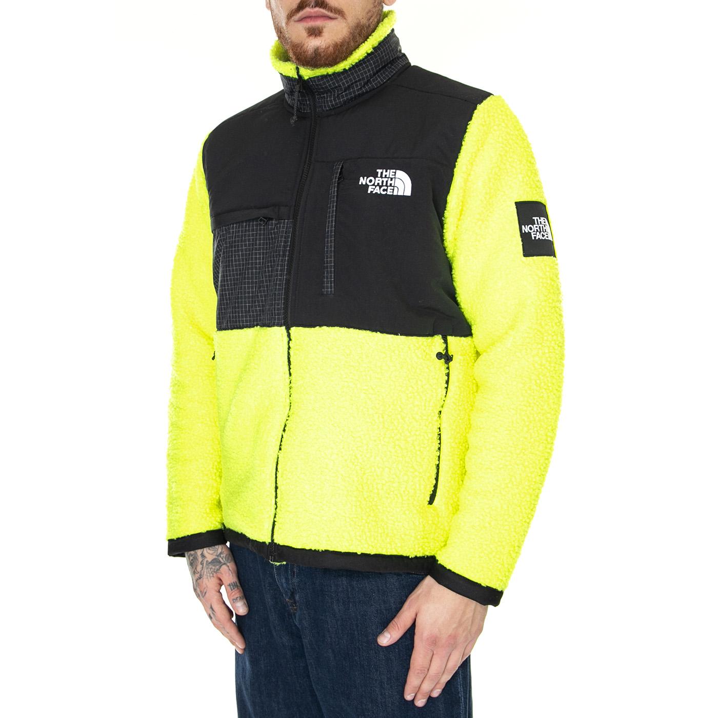 M Seasonal Denali Jacket Led Yellow - Giacca Uomo Gialla / Nera NF0A7X328NT1  THE NORTH FACE 