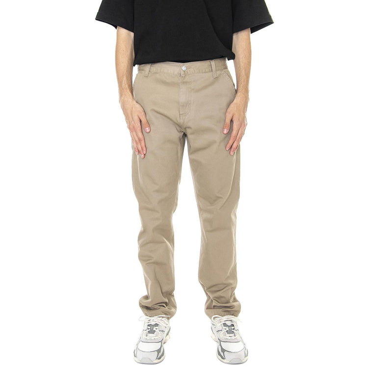 M' Ruck Single Knee Pant Leather Stone Washed - Pantaloni Uomo Beige I024891-8Y06  CARHARTT WIP 