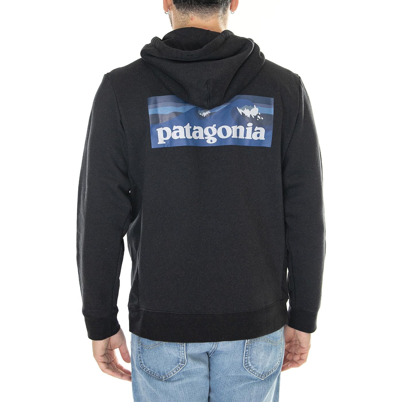 Boardshort Logo Uprisal Hoody Dried Mango - Felpa con Cappuccio Uomo Nera 39665-INBK  PATAGONIA 