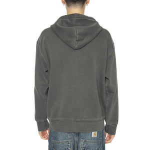Hooded Nelson Jacket Graphite - Felpa con Cappuccio e Zip Uomo Grigia I033064.87GD  CARHARTT WIP 
