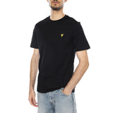 PLAIN T-SHIRT JET BLACK - Maglietta Girocollo Uomo Nera  Uomo LYLE & SCOTT