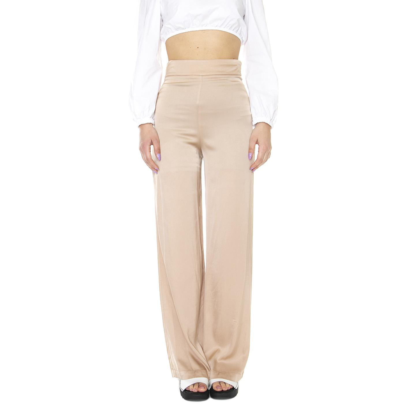 W' Pantalone Corda 311SD25044 - Pantaloni Donna Beige 311SD25044-S2236  ALESSIA SANTI 