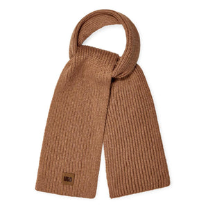 W Chunky Rib Knit Scarf Neon Camel - Sciarpa Marrone UGA20166-CAM  UGG 