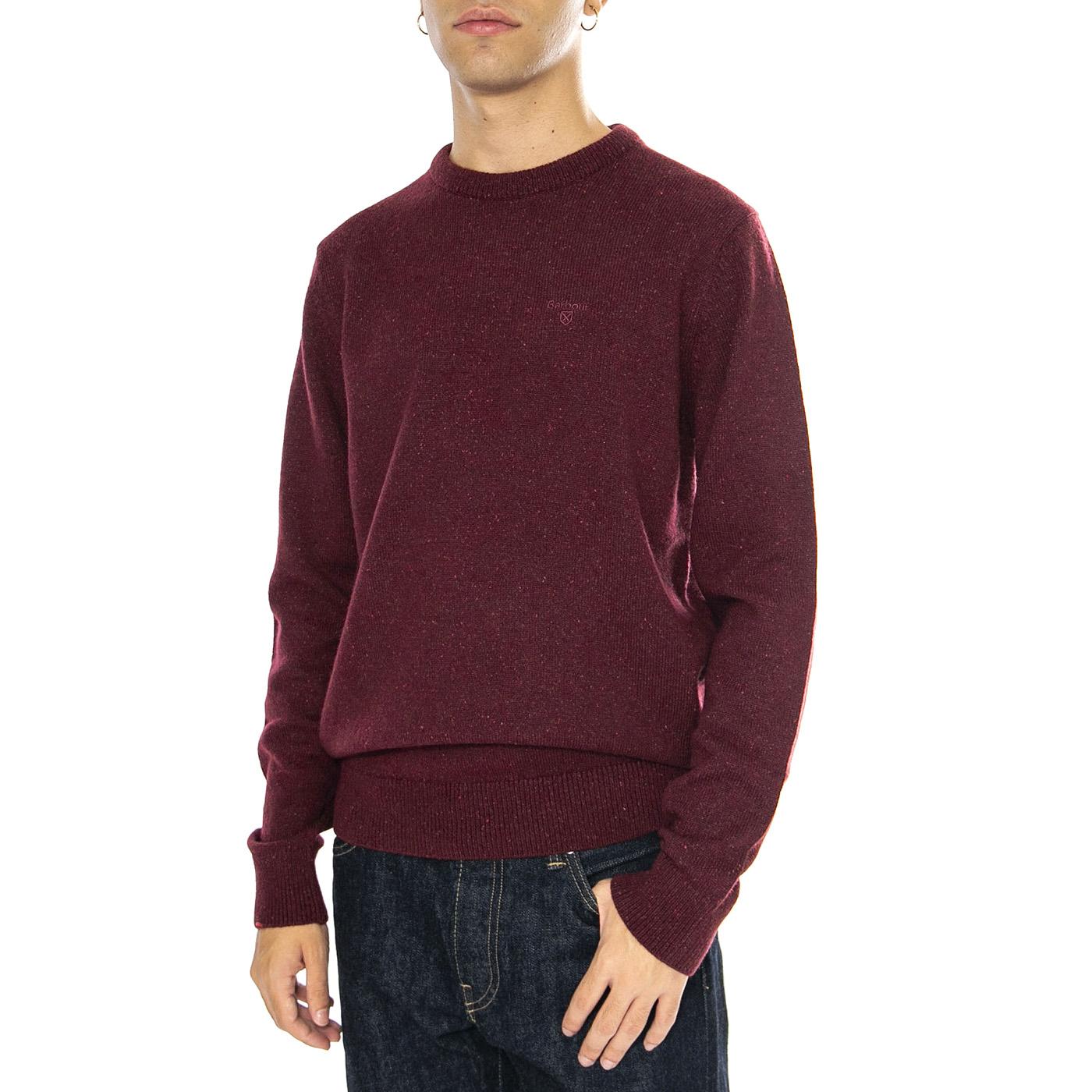 Essential Crew Ruby - Maglione Girocollo Uomo Bordeaux MKN0844-RE56  BARBOUR 