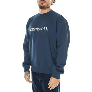 Carhartt Sweat Squid / Salt - Felpa Girocollo Uomo Blu I030546.1RBXX  CARHARTT WIP 