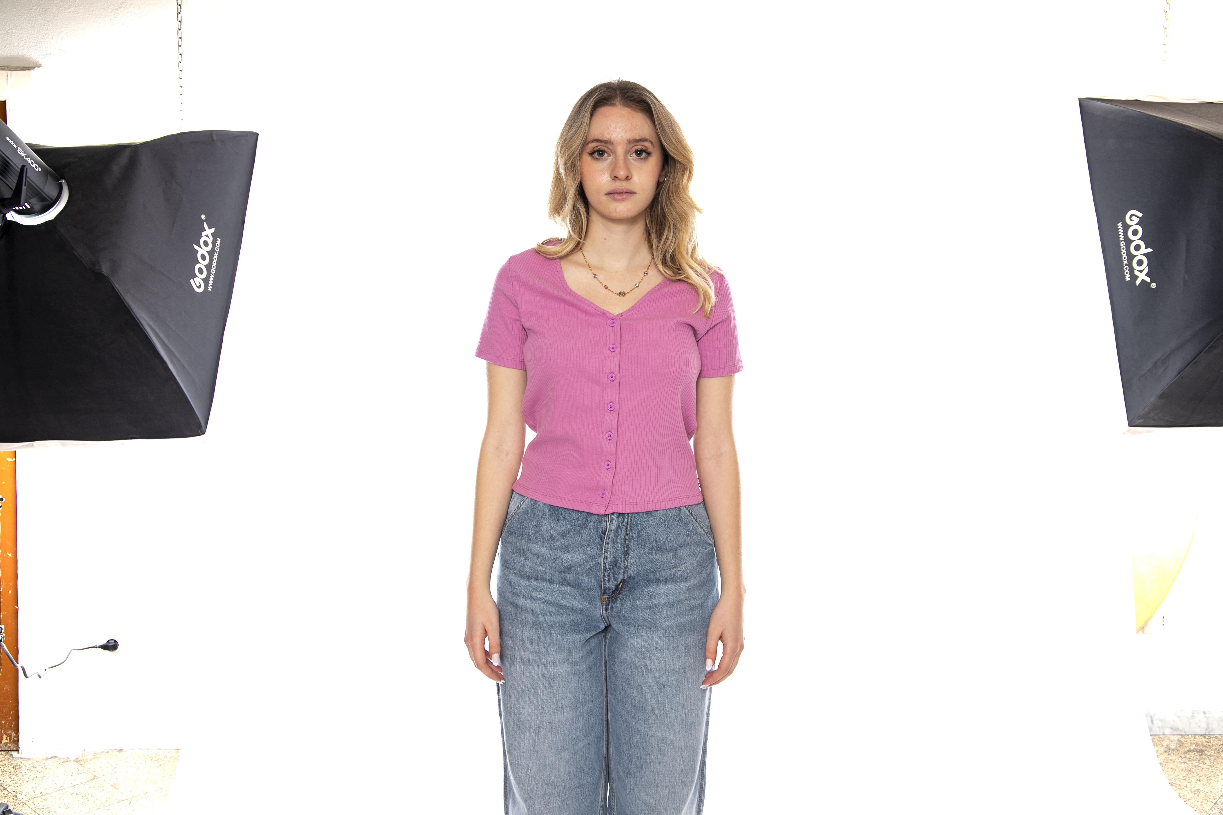 Levi's® T-Shirt con Bottoncini Muse -- Maglietta Donna Rosa A8782-0017 . LEVIS 