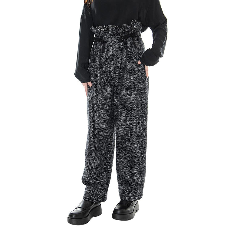 021SD25045 - Pantaloni Donna Sale / Pepe Nero / Bianco 021SD25045 -029098-01 . ALESSIA SANTI 