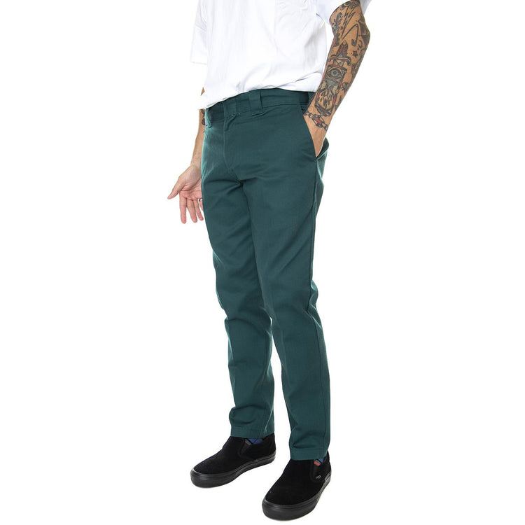 Slim Fit Work Pant Ponderosa Pine - Pantaloni Chino Uomo Verdi DK0WE872B851  DICKIES 