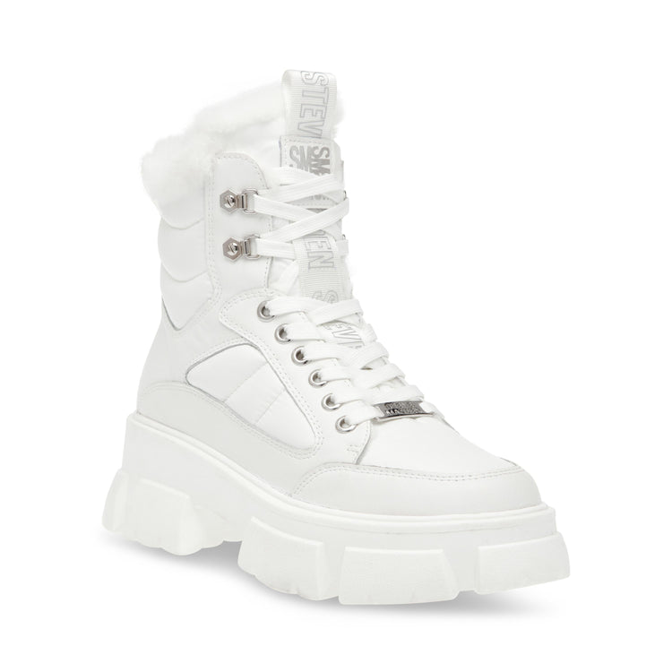 Triggers White / White - Stivali Stringati Donna Bianchi SMSTRIGGERS-11E  STEVE MADDEN 