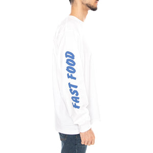 L/S Cold Drinks T-Shirt White - Maglietta Girocollo Maniche Lunghe Uomo Bianca I036216 02XX CARHARTT WIP 