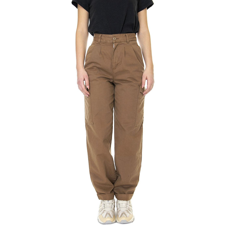 W' Collins Pant Buffalo Garment Dyed - Pantaloni Cargo Donna Marroni I029789-1CMGD  CARHARTT WIP 