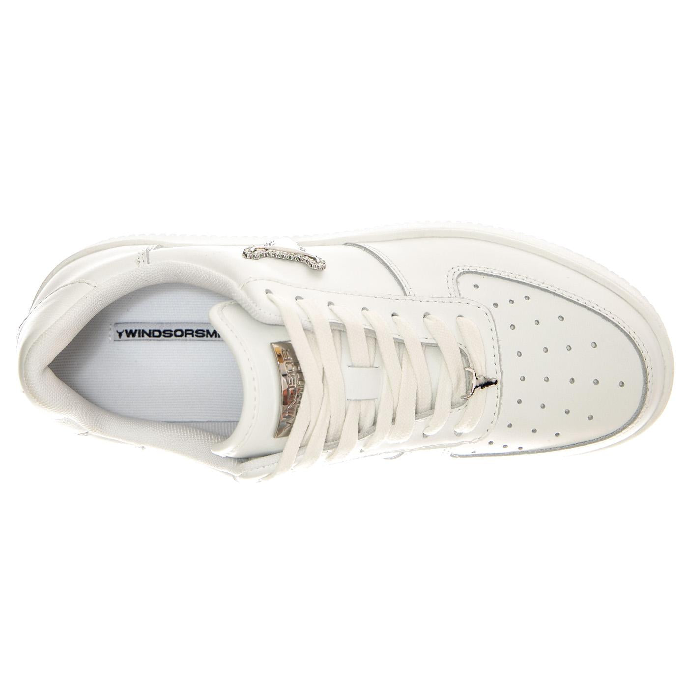Risk White / Silver Brave / Jewelled White - Scarpe Donna Bianche WSPRISK-WHISIL  WINDSOR SMITH 