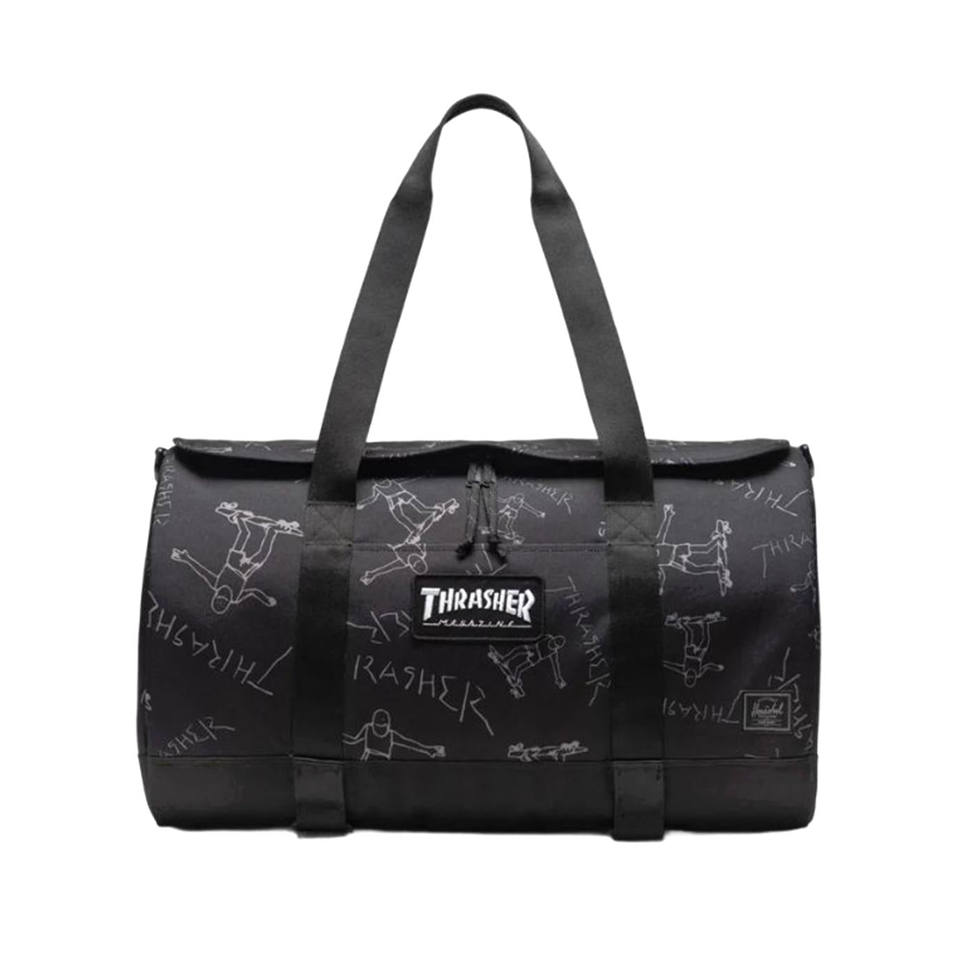 Thrasher Gonz Herschel Heritage Skate Duffle Black - 40L - Borsa da Viaggio Multicolore 11647-00001-OS 00001 HERSCHEL 