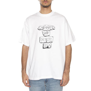 S/S Masterpiece T-Shirt White - Maglietta Girocollo Uomo Bianca I035196.02XX . CARHARTT WIP 
