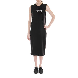 EZRA MUSCLE DRESS BLACK 214437-BLACK  STUSSY 