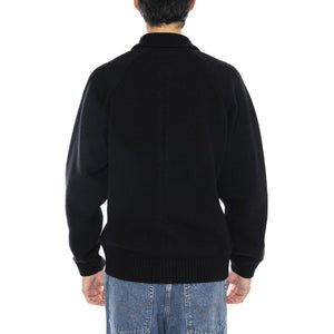 Mars Polo Cardigan Black - Cardigan Uiomo Nero I034132. 89.67 EDWIN 