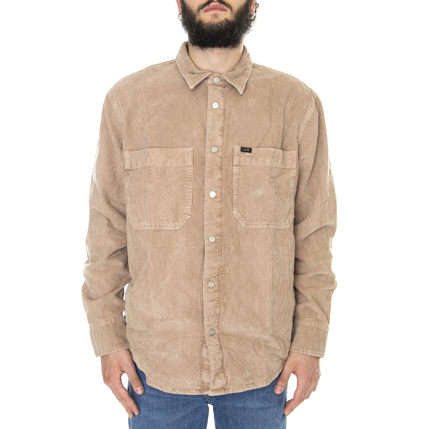Seasonal Overshirt Caramel - Camicia Uomo Beige L67UCV99  LEE 