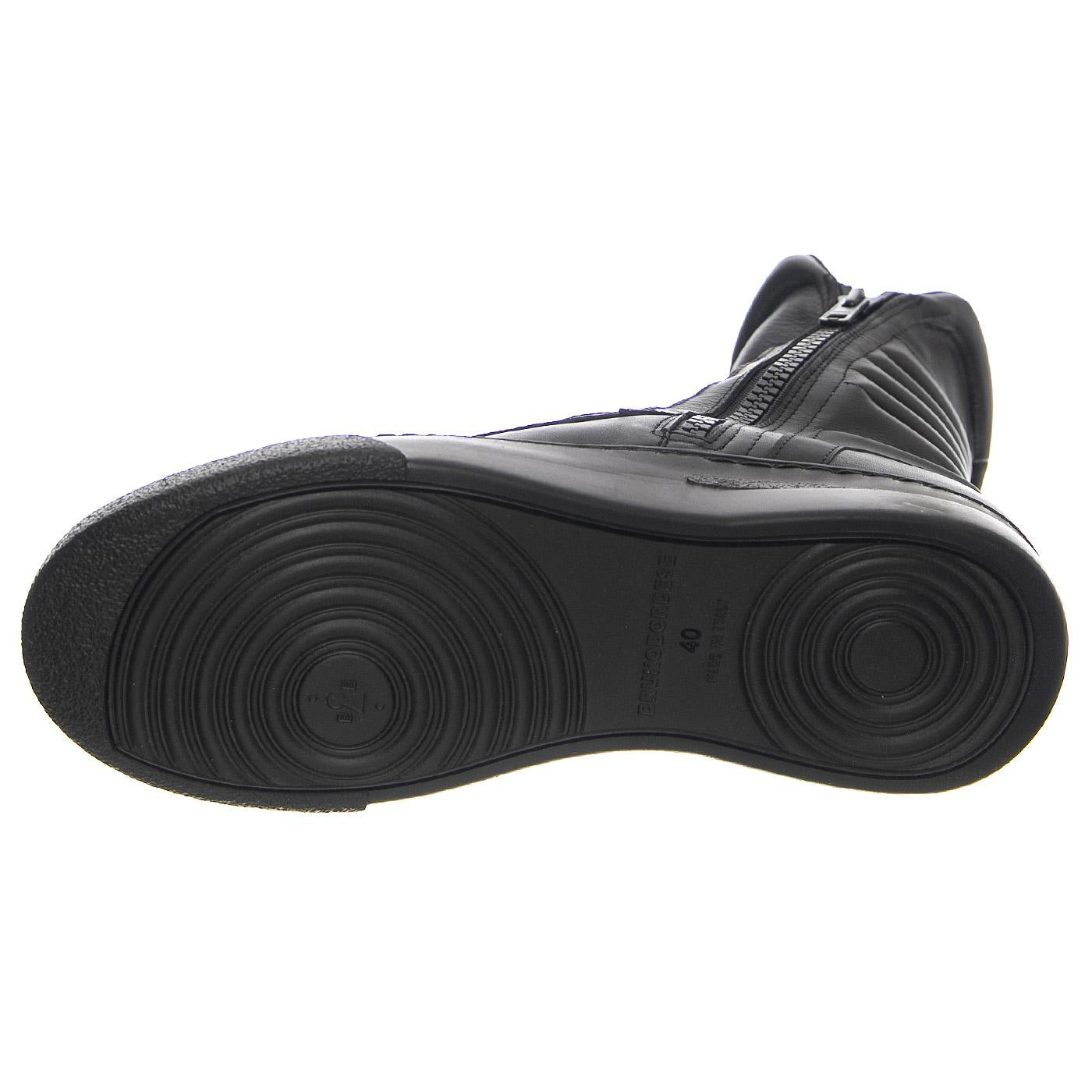 M' Moto Nappa Black / Black Sole - Stivali Uomo Neri BOMMOTO-NAPPA.BKB  BRUNO BORDESE 