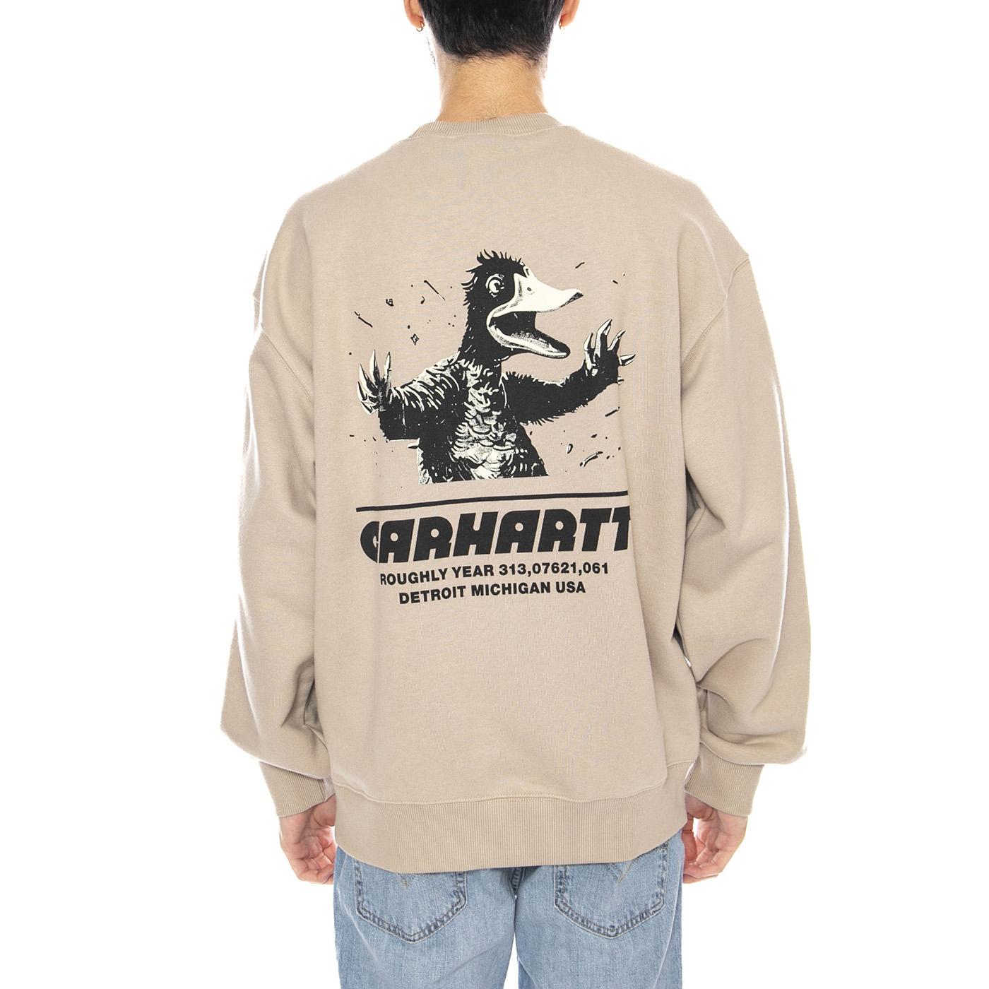 Wiptopia Sweat Wall -- Felpa Uomo Beige I035644.G1XX . CARHARTT WIP 