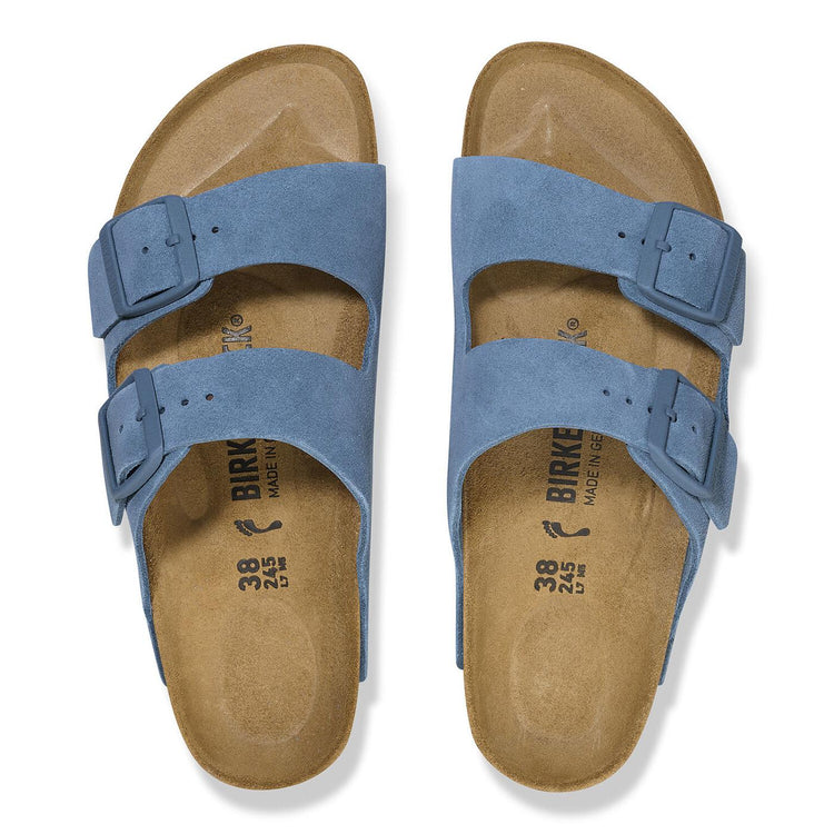 Arizona Elemental Blue / Suede Leather - Sandali Uomo / Donna Blu 1026820  BIRKENSTOCK 