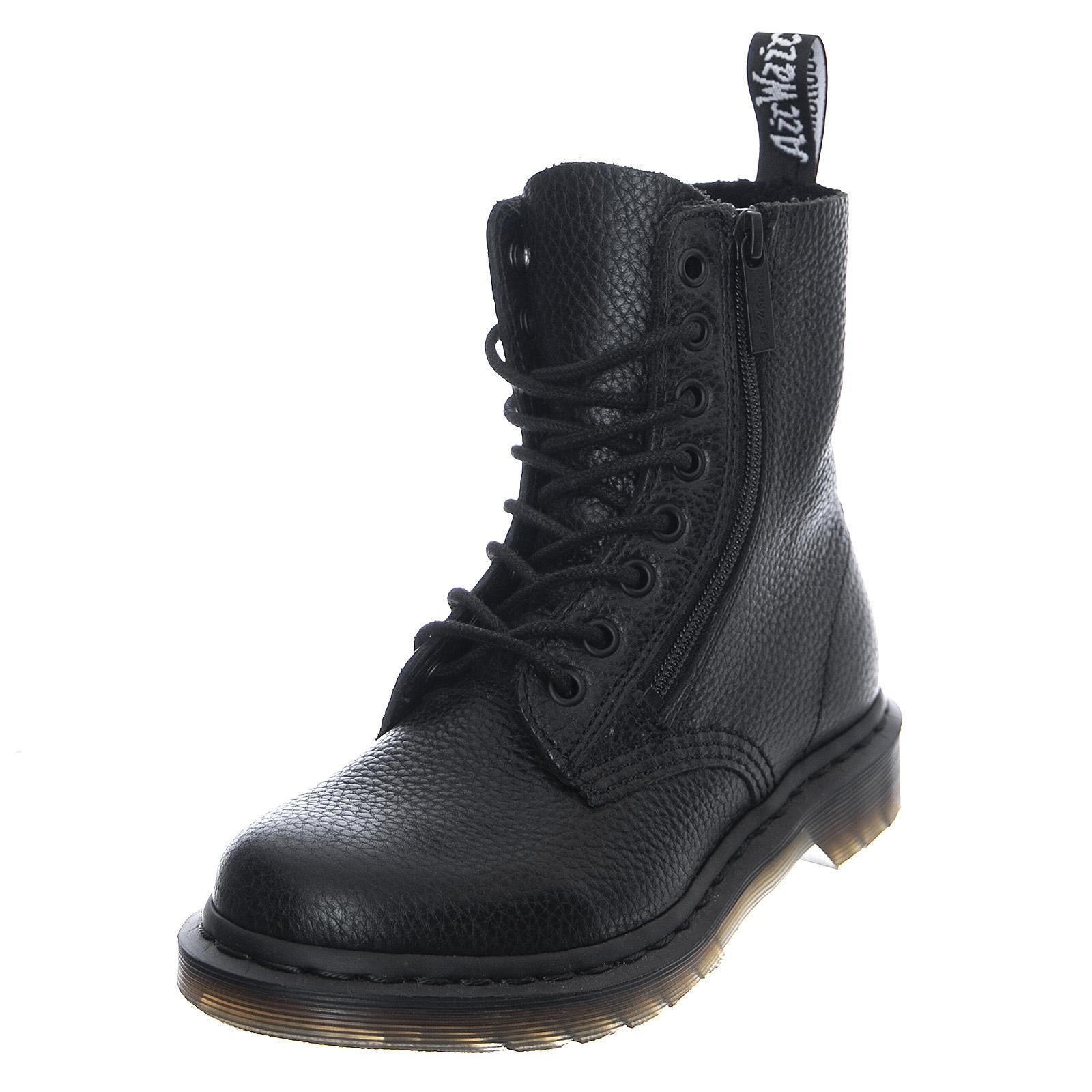 Pascal Wanama Zip Boots - Aunt Sally Black - Stivali Donna Neri DMSPASCZBKAS22008001  DR.MARTENS 