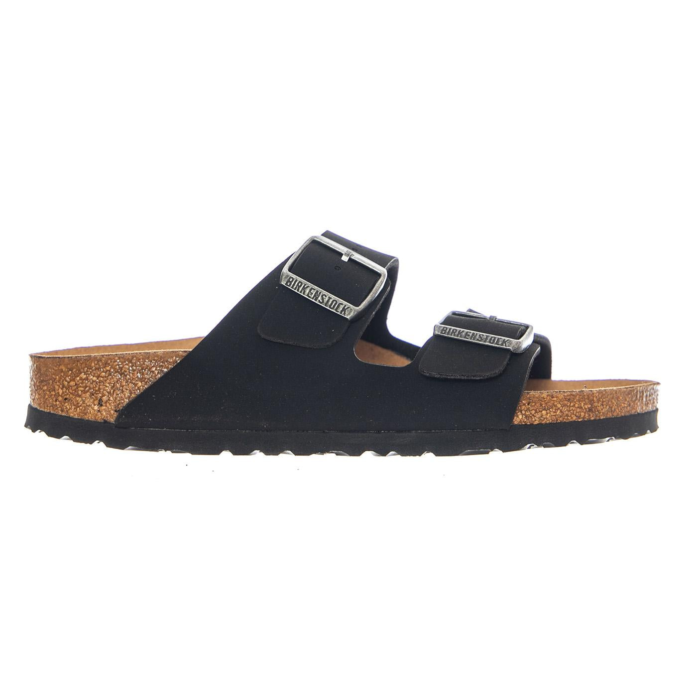 Arizona Vegan Birkibuc Narrow Fit Earthy Black - Sandali Uomo / Donna Neri 1019057 EBK BIRKENSTOCK 