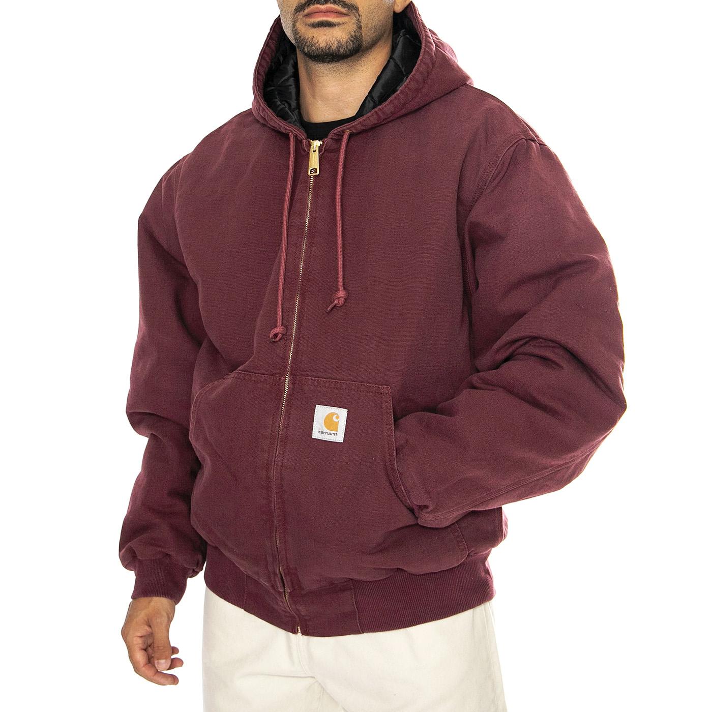 OG Active Jacket Malbec aged canvas - Giacca con Cappuccio Uomo Bordeaux I027360.2BY3K  CARHARTT WIP 