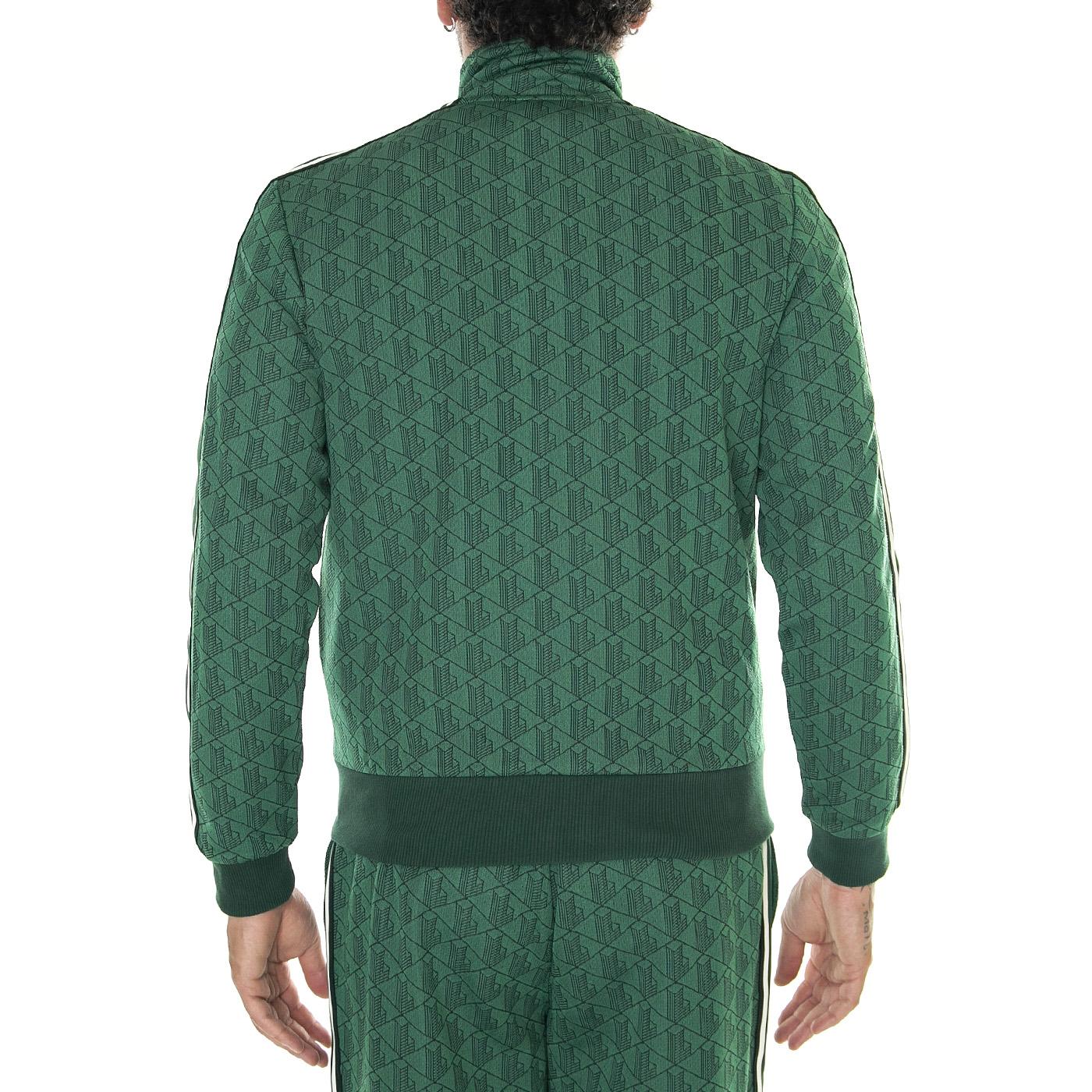Sweatshirt SH1368-QIJ Green - Felpa con Zip Uomo Verde SH1368-QIJ  LACOSTE 