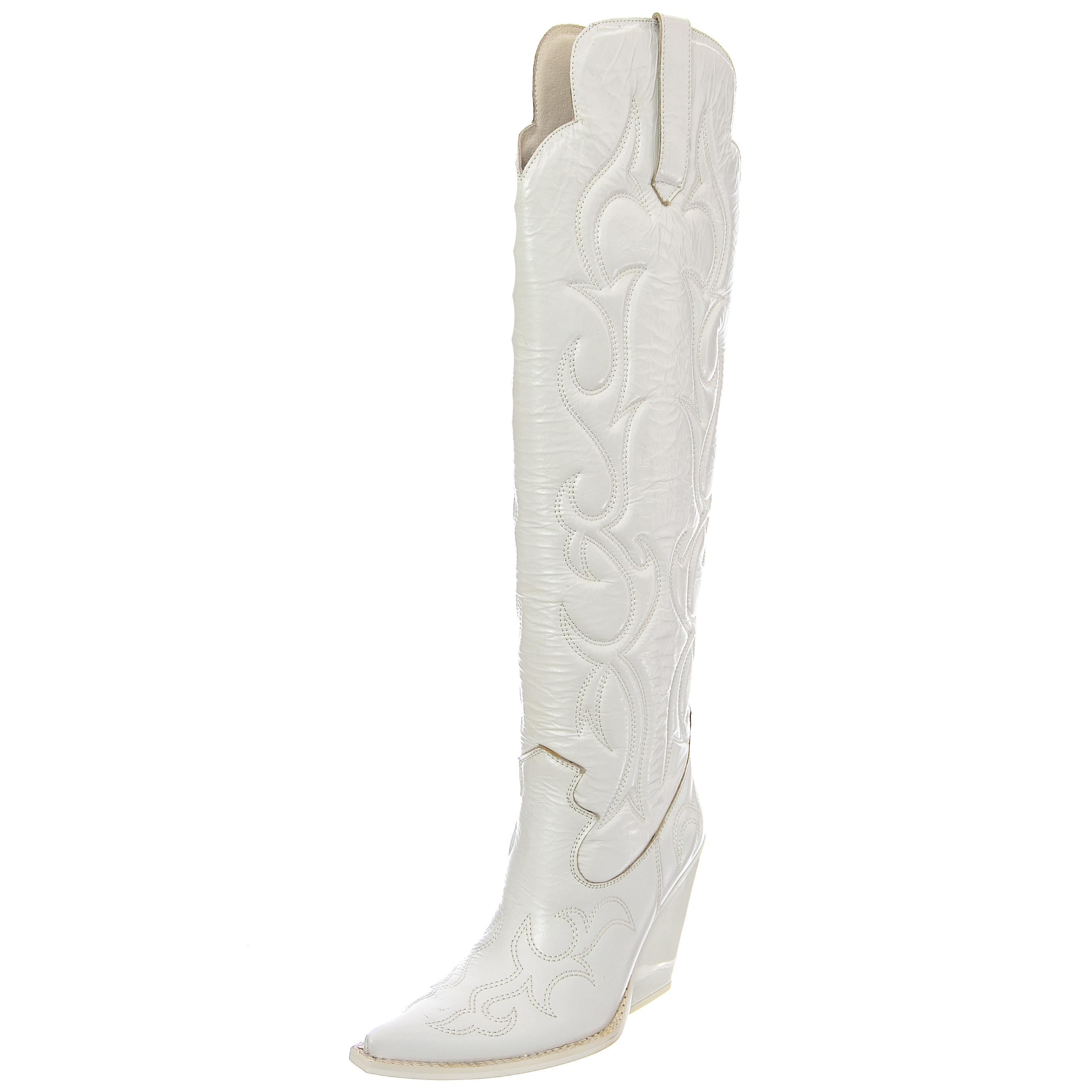 JC-569-14-6 PATENT CRINKLE WHITE  JEFFREY CAMPBELL 