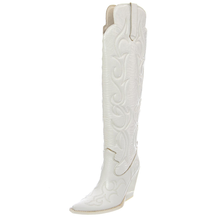  JC-569-14-6 PATENT CRINKLE WHITE  JEFFREY CAMPBELL 