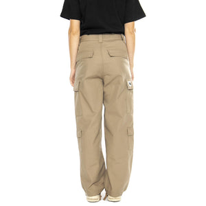 W' Kingsley Pant Leather rigid - Pantaloni Cargo Donna Beige I033772.8Y01  CARHARTT WIP 