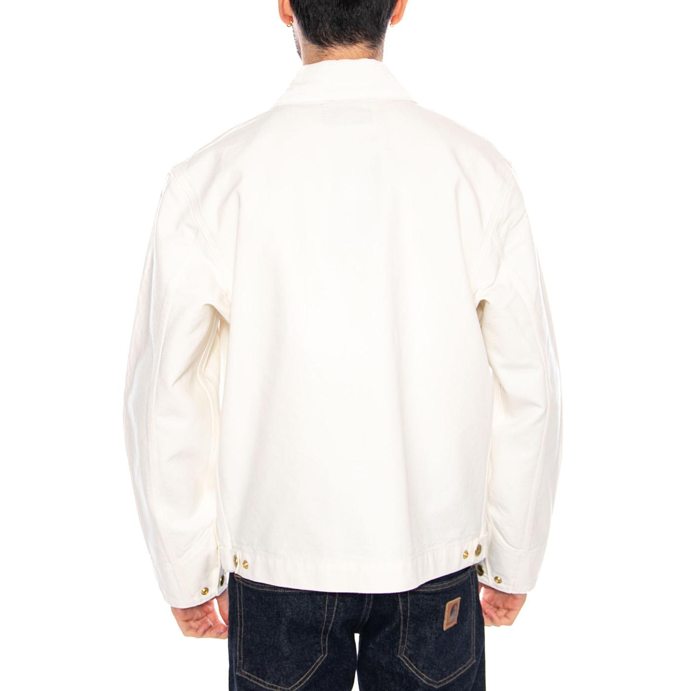 Detroit Jacket Wax / Waz - Giacca con Zip Uomo Bianca I033112 0DJ02 CARHARTT WIP 