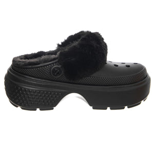 Stomp Lined Clog BLK - Sandali Donna Neri CR.208546-BLK  CROCS 