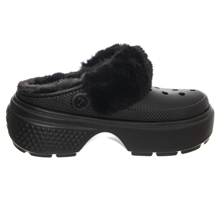 Stomp Lined Clog BLK - Sandali Donna Neri CR.208546-BLK  CROCS 
