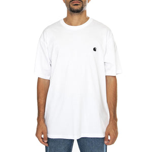 S/S Madison T-Shirt White / Black - Maglietta Girocollo Uomo Bianca I033000.00AXX . CARHARTT WIP 