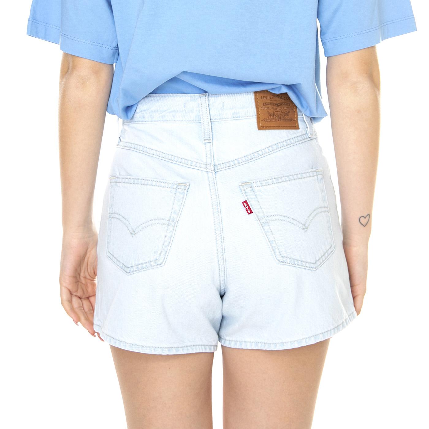 W' 80's Short Mom - Bermuda Denim Jeans Donna Blu A4695-0004  LEVIS 