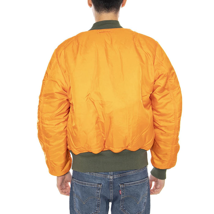 MA-1 Sage Green Jacket -- Giacca Reversibile Uomo Verde Salvia F100101 1 ALPHA INDUSTRIES 