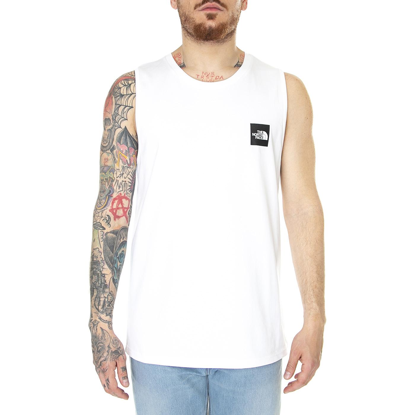M' Summer Logo Tank Tnf White - Canotta Uomo Bianca NF0A8239FN41  THE NORTH FACE 