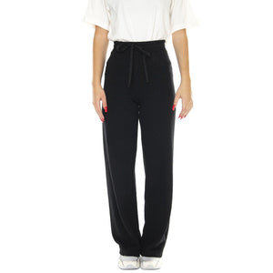Black Trash Eri Pants - Pantaloni Donna Neri WPT00112  THINKING 