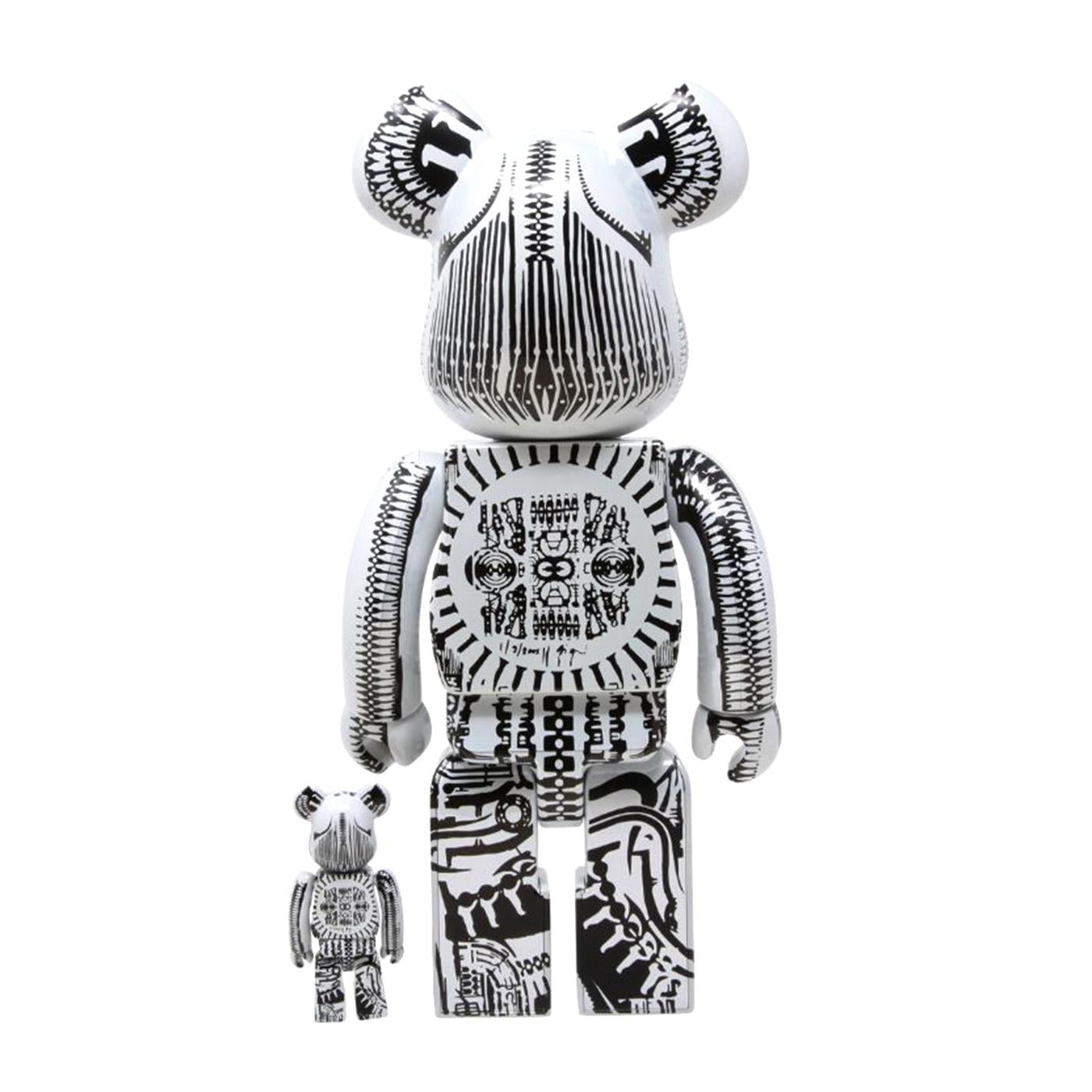 Medicom H.R. Giger Be@Rbrick White 100% & 400% - Toy Multicolore MDTGIGER1  MEDICOM TOY 