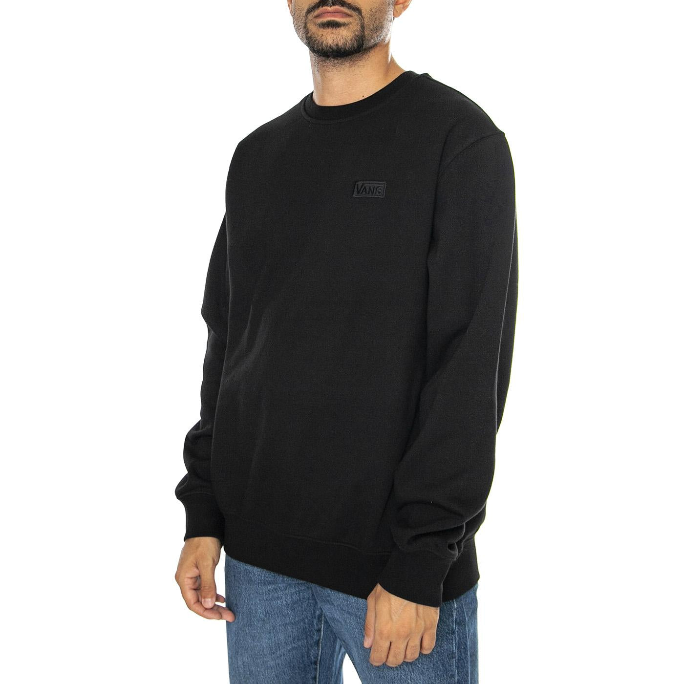 Core Basic II Crew Black - Felpa Girocollo Uomo Nera VN000JSEBLK1  VANS 