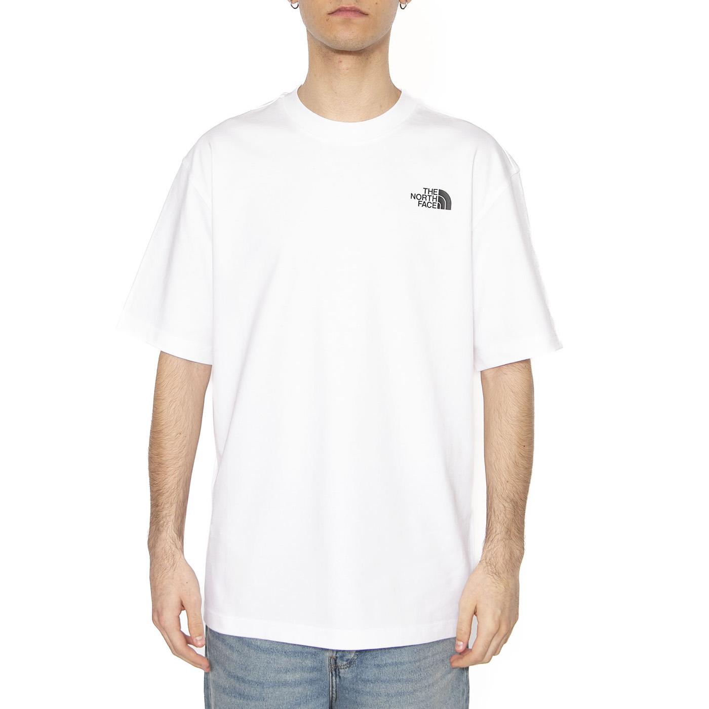 Unisex SS Nse Oversized Tee - Maglietta Girocollo Uomo Bianca NF0A8C3TFN41  THE NORTH FACE 