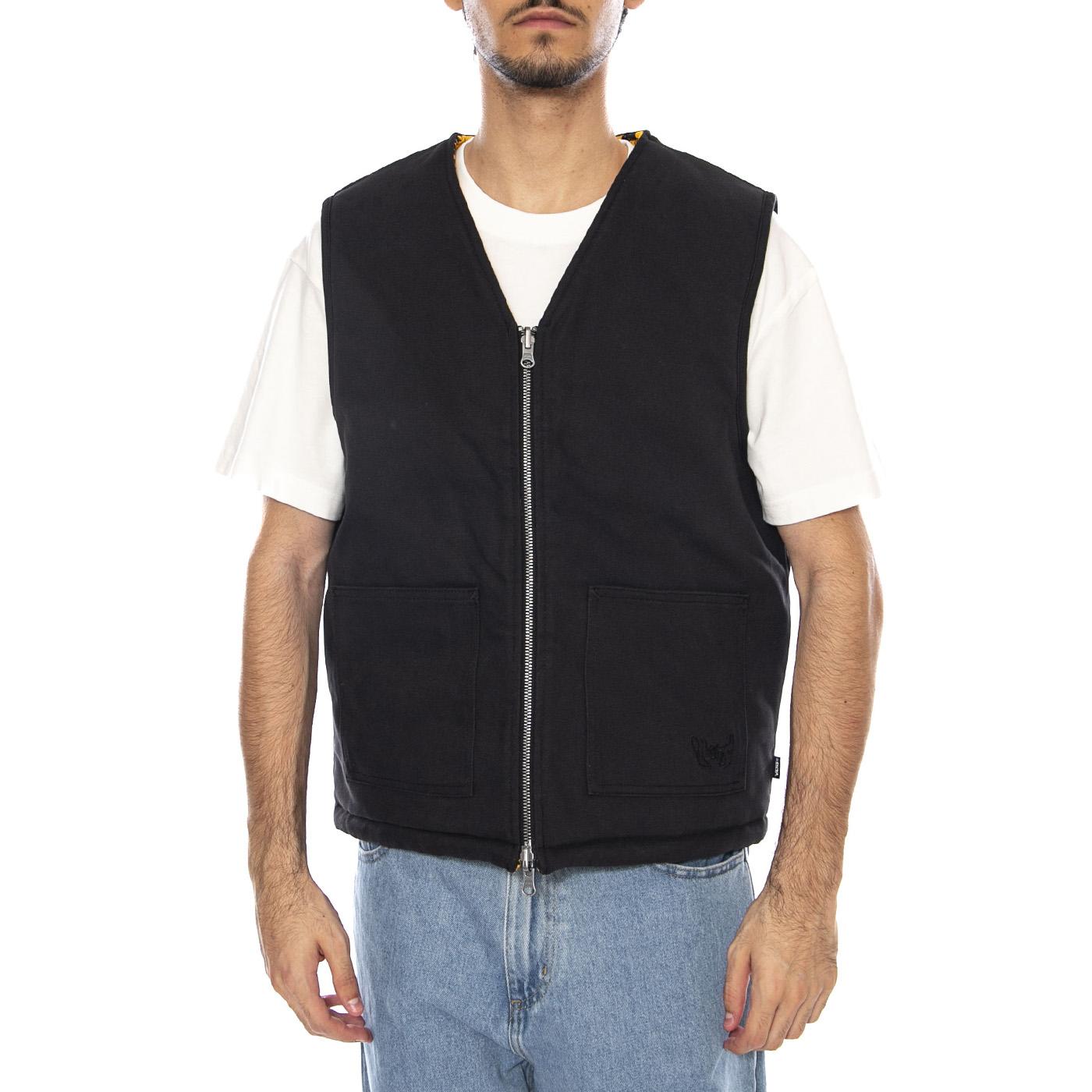 Raw Instinct Vest - Giacca Smanicata Uomo Nera / Multicolore VN000R8Z BLK1 VANS 