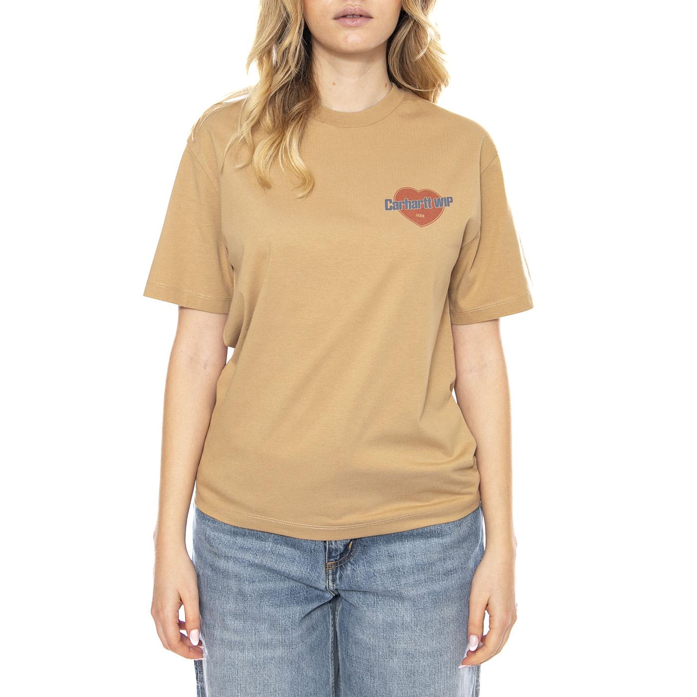 Carhartt WIP Womens Growth -- Maglietta Donna Beige I035264-7 . CARHARTT WIP 