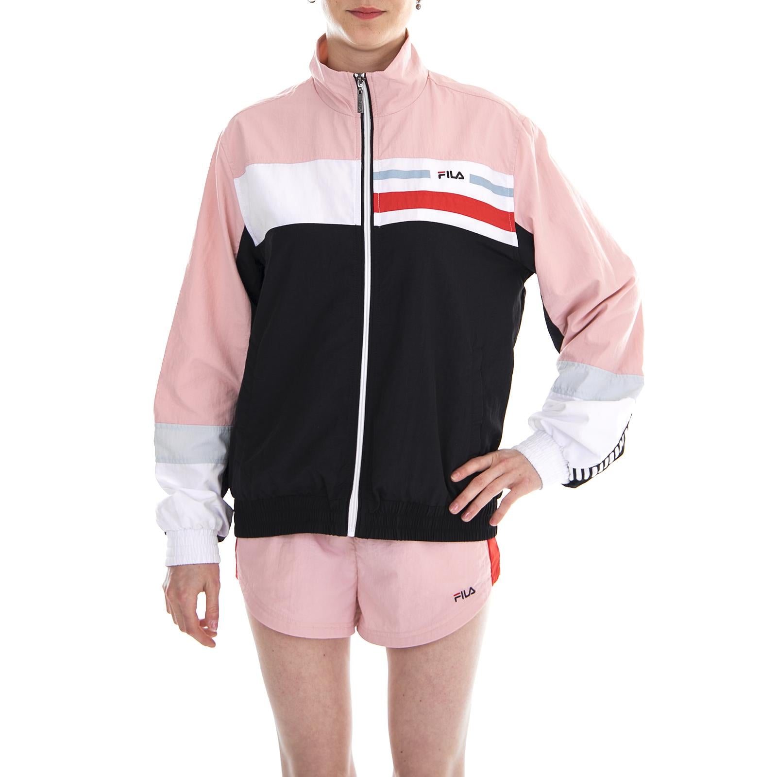 Kaith Track Jacket black - coral blush - bright white 682126-I90  FILA 