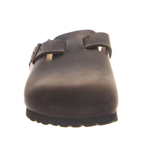 Boston SFB BasaltGray, Suede Leather Brown -- Sandali Uomo Marroni 0159713 . BIRKENSTOCK 