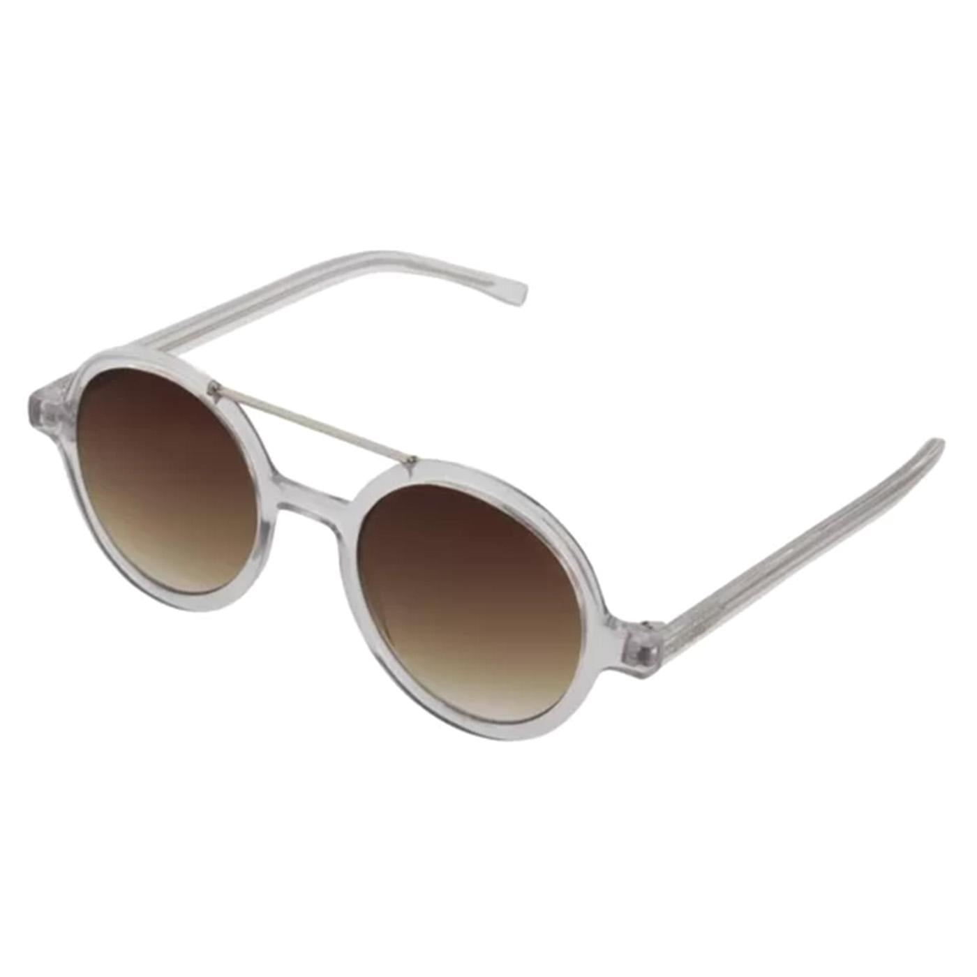 Vivien Clear UV 400 Protection Grey Sunglasses - Occhiali da Sole Viola KOM-S2109  KOMONO 