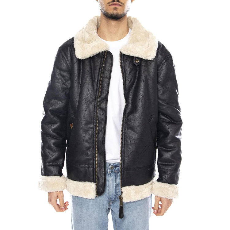 B3 FL -- Giacca Uomo Nero F143106 3 ALPHA INDUSTRIES 