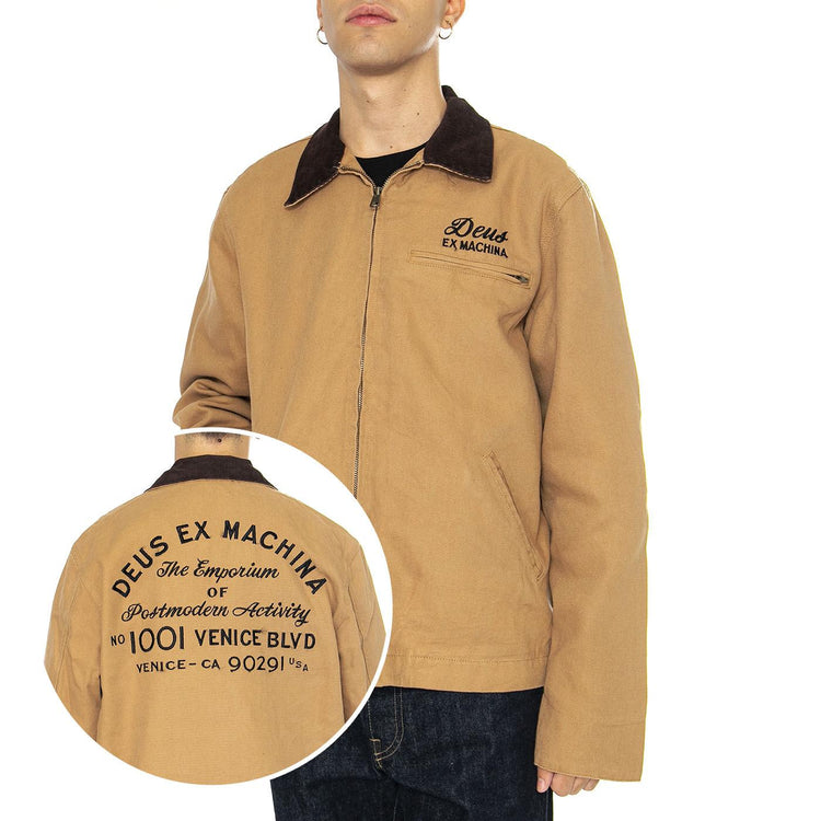 Address Workwear Jacket Dijon - Giacca Uomo Marrone DMF86343  DEUS EX MACHINA 